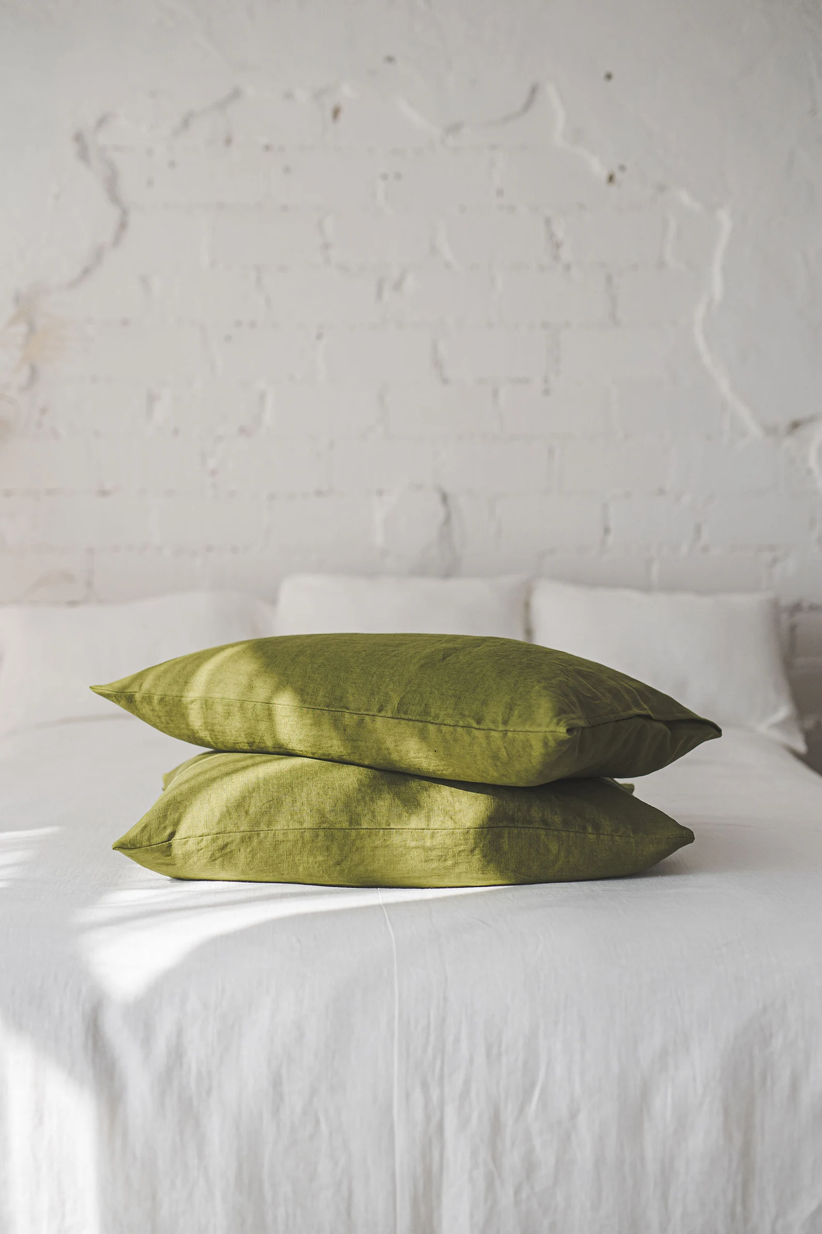 Natural softened linen pillowcase, Handmade linen pillowcase with envelope closure, Standard, King, Queen, custom sizes linen pillowcases.