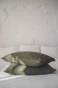 Natural softened linen pillowcase, Handmade linen pillowcase with envelope closure, Standard, King, Queen, custom sizes linen pillowcases.